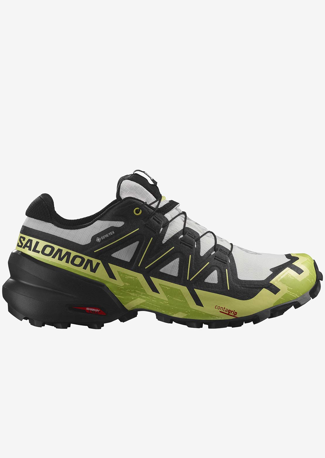 Salomon Men&#39;s Speedcross 6 GORE-TEX Shoes Lunar Rock/Black/Sunny Lime