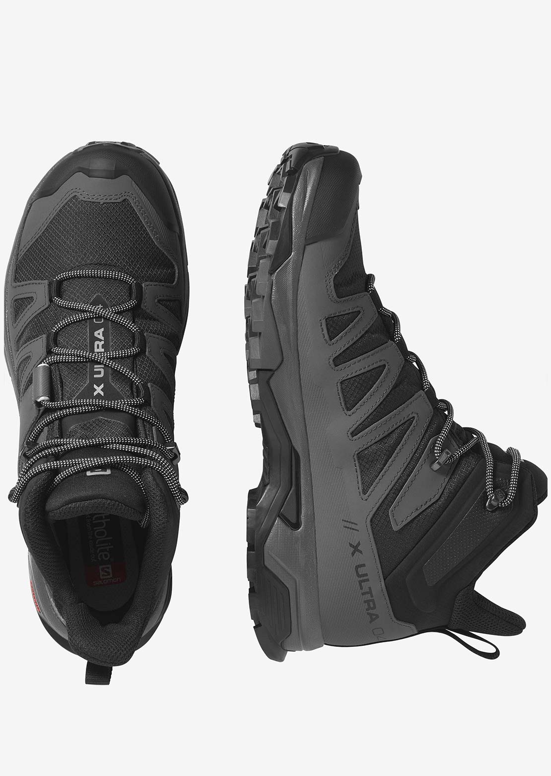 Salomon Men's X Ultra 4 Mid GTX Shoes Black/Magnet/Pearl Blue