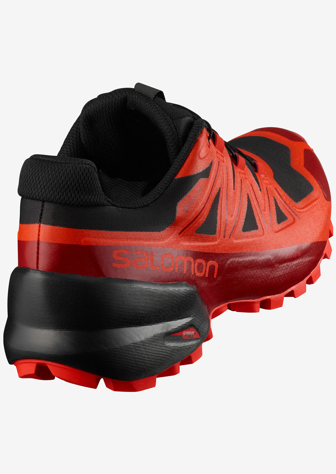 Salomon Unisex Spikecross 5 GORE-TEX Shoes Black/Racing Red/Red Dahlia