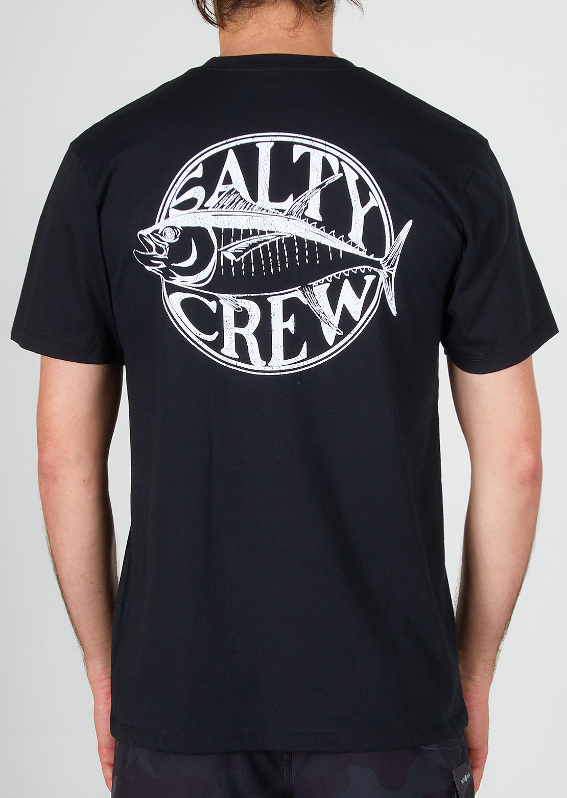 Salty Crew Men&#39;s Tuna Time Premium Pocket T-Shirt Black