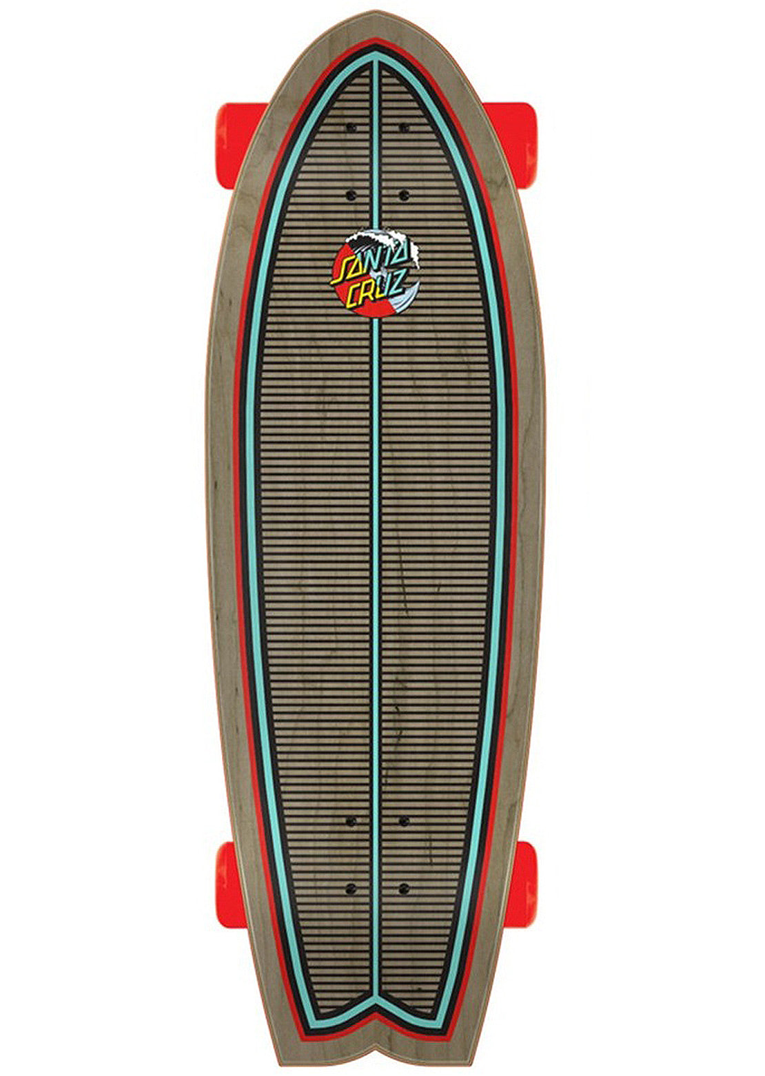 Santa Cruz Shark Classic Wave Splice Complete Skateboard - 8.8&quot;