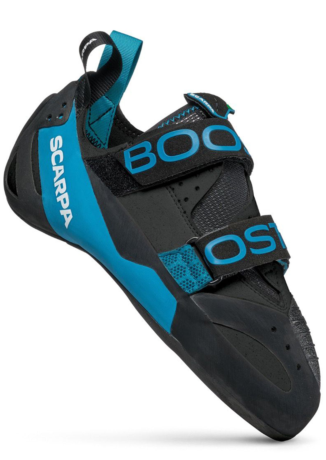 Scarpa Men&#39;s Boostic Climbing Shoes Black/Azure