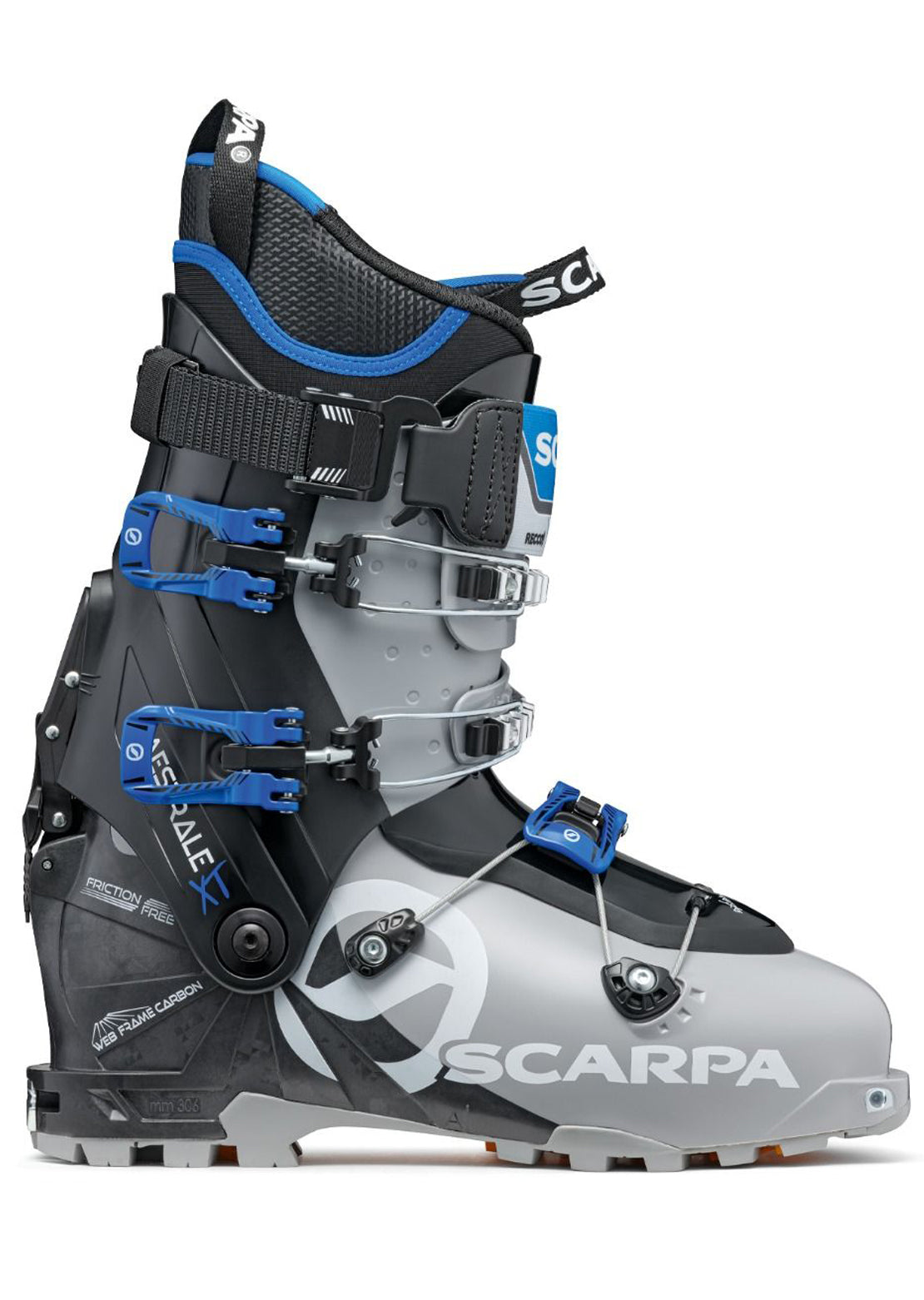 Scarpa Men&#39;s Maestrale XT Ski Touring Boot Grey/Black/Blue