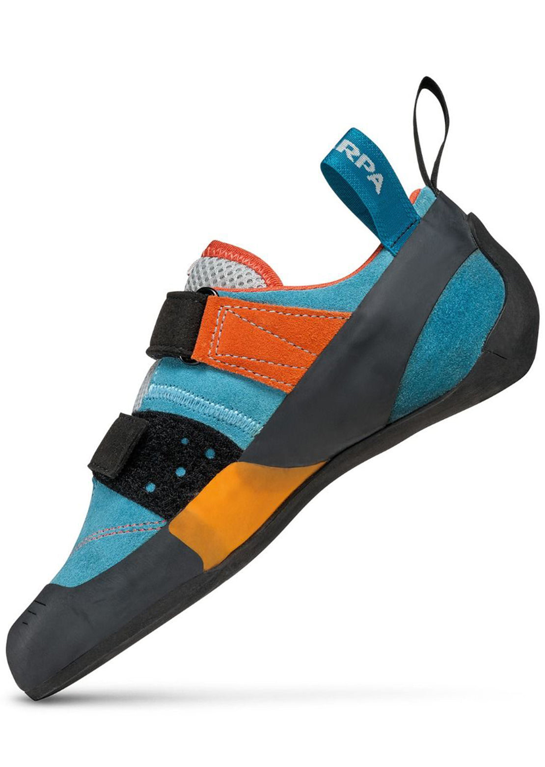Scarpa Women&#39;s Force V Climbing Shoes Icefall/Mandarin Red