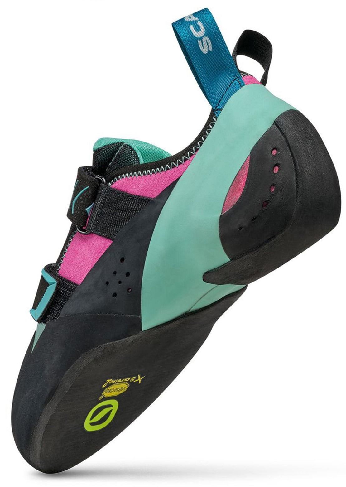 Scarpa Women&#39;s Vapor V Climbing Shoes Dahlia/Aqua