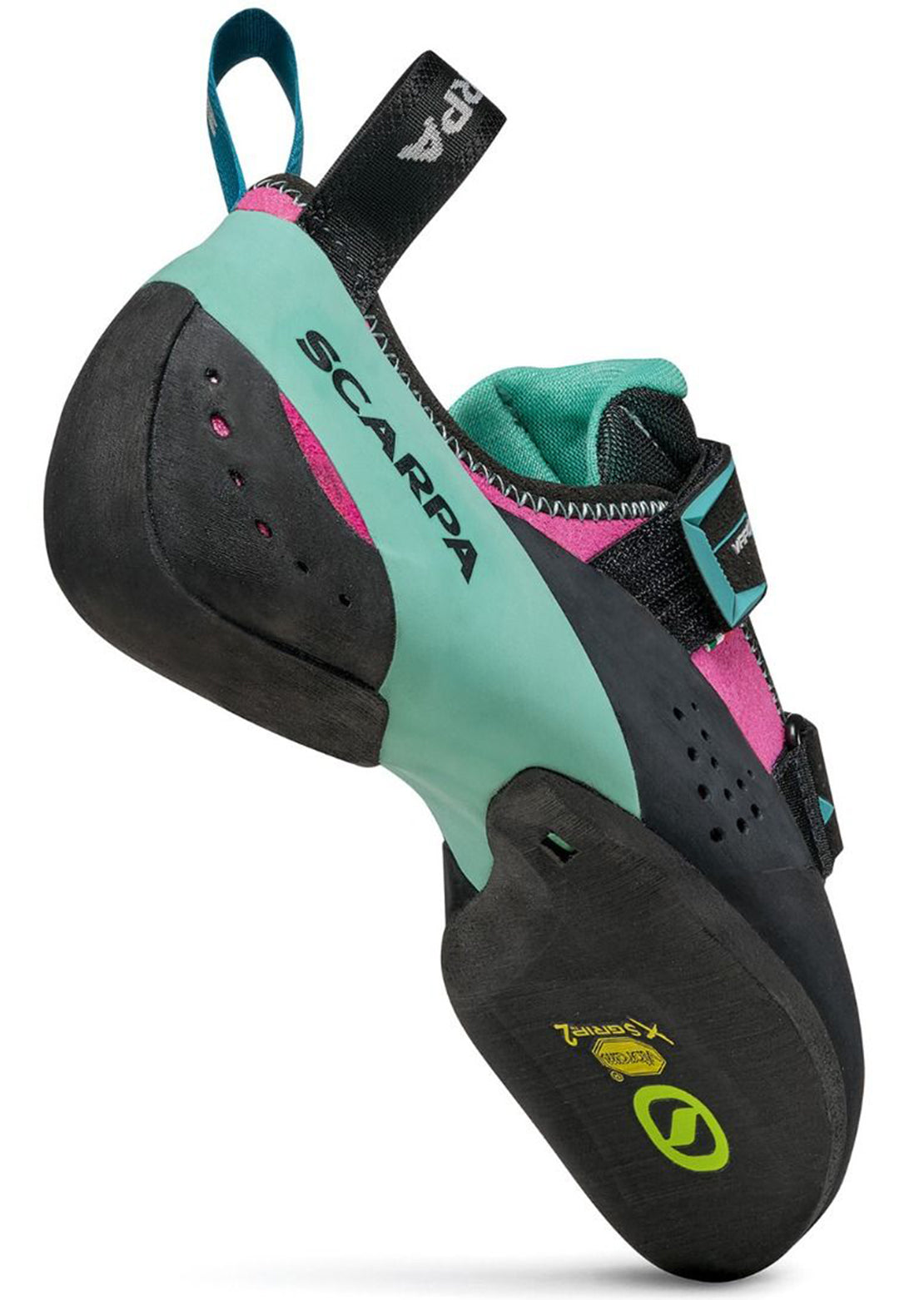 Scarpa Women&#39;s Vapor V Climbing Shoes Dahlia/Aqua