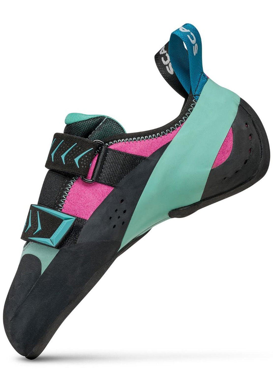 Scarpa Women&#39;s Vapor V Climbing Shoes Dahlia/Aqua