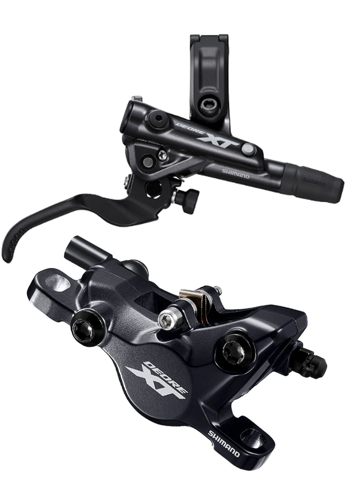 Shimano BL-M8100 &amp; BR-M8100 DEORE XT Rear Disc Brake Assembled Set Black