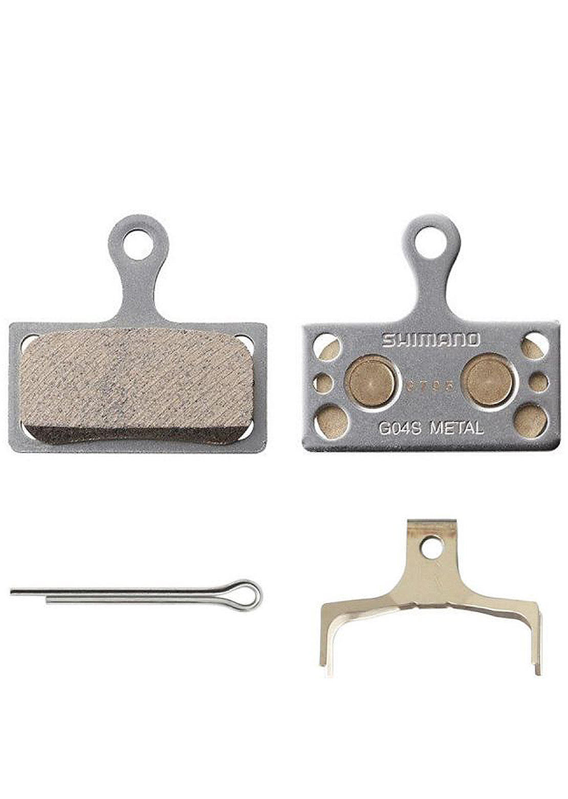 Shimano G04S Metal Pad with Split Pin and Spring