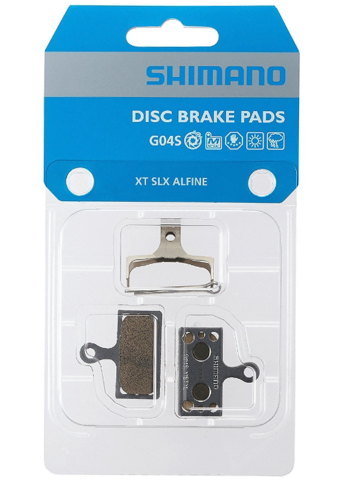 Shimano G04S Metal Pad with Split Pin and Spring