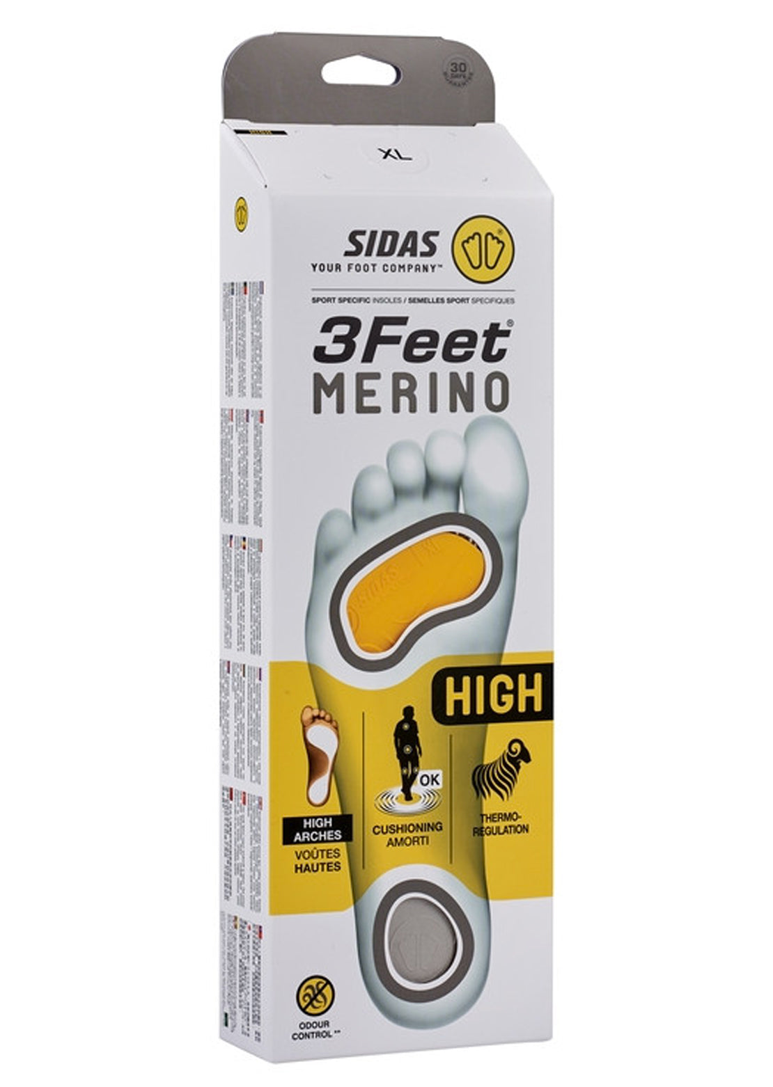 Sidas 3Feet Merino High Insoles No Color