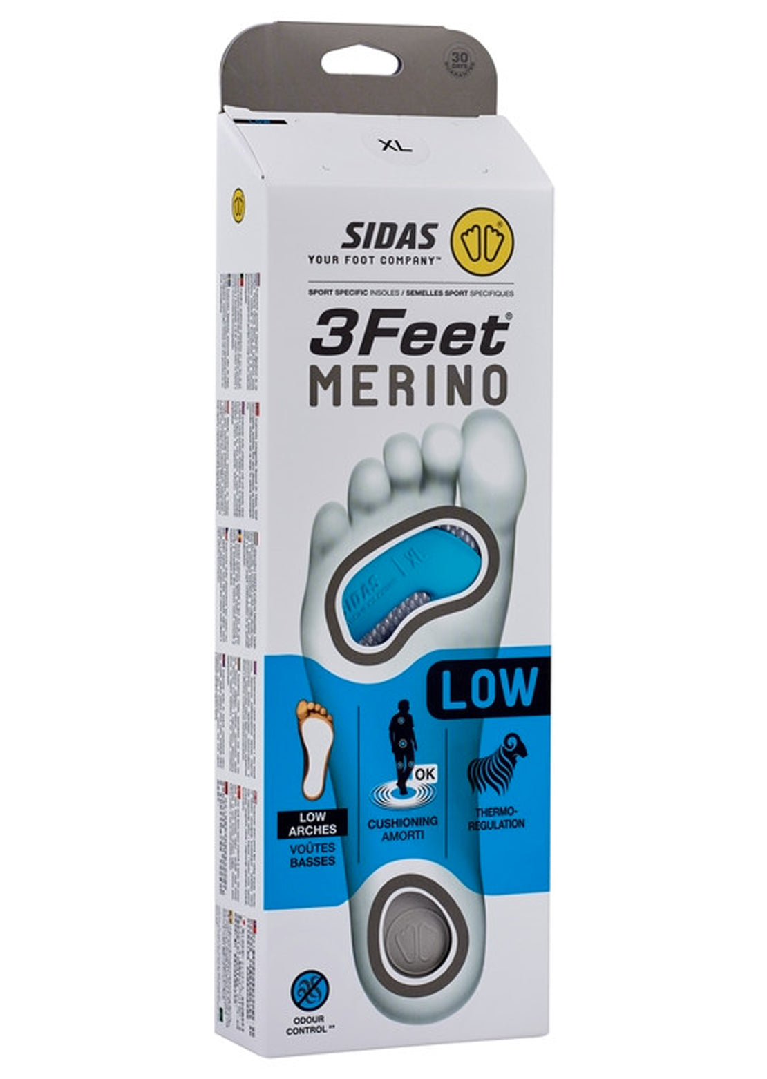 Sidas 3Feet Merino Low Insoles No Color