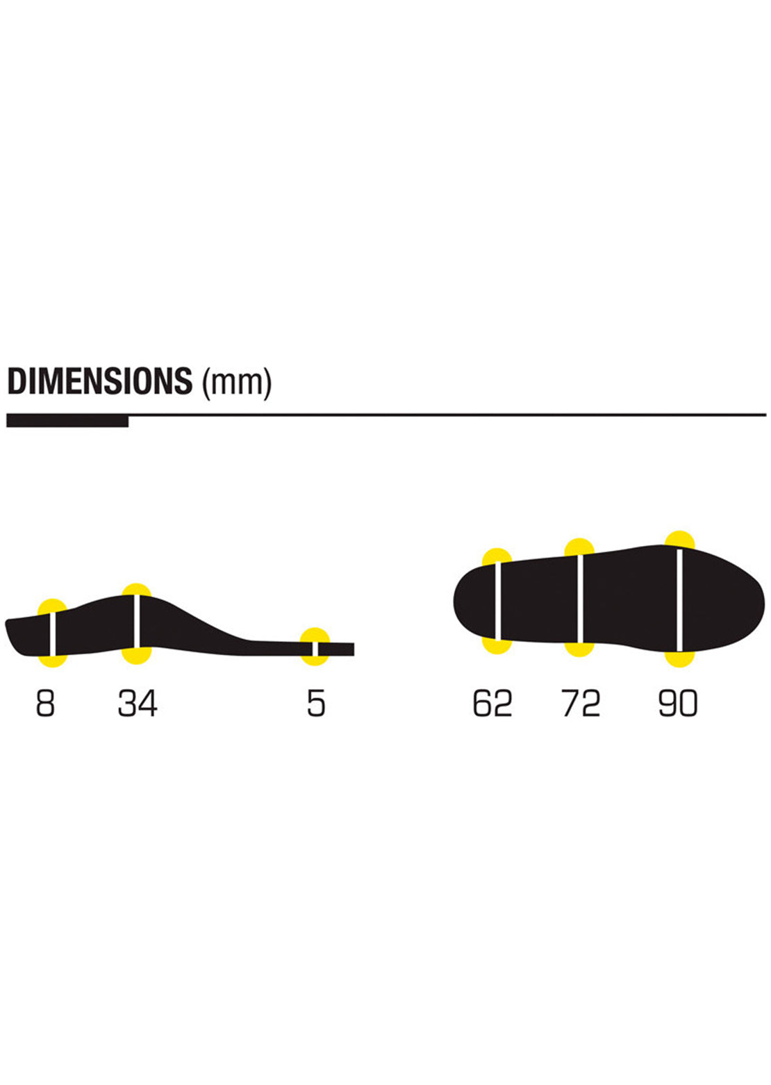 Sidas 3Feet Outdoor High Insoles Yellow