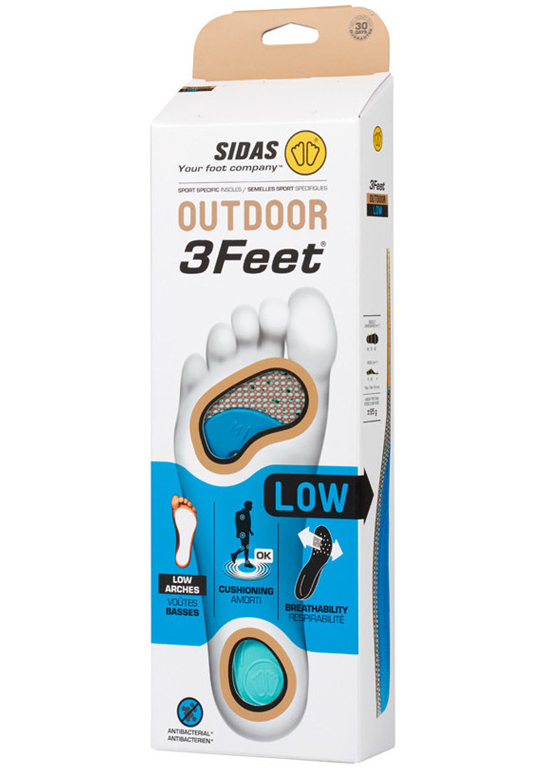 Sidas 3Feet Outdoor Low Insoles Blue
