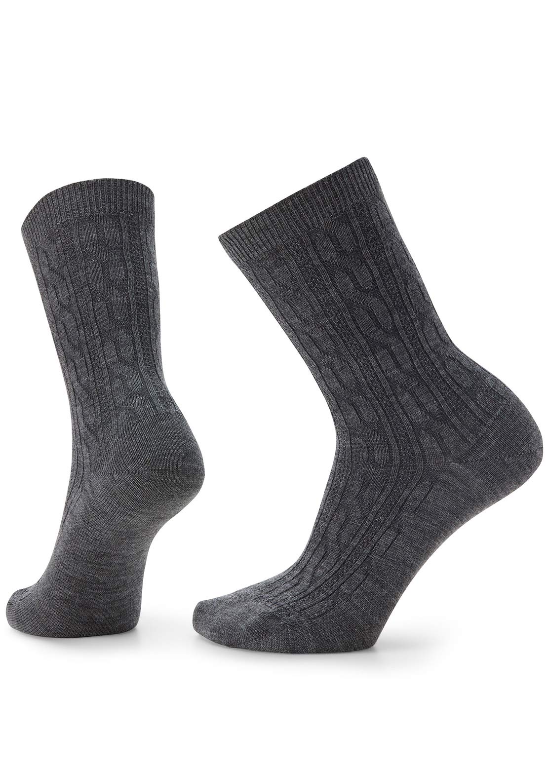 Smartwool Everyday Cable Crew Socks Medium Gray