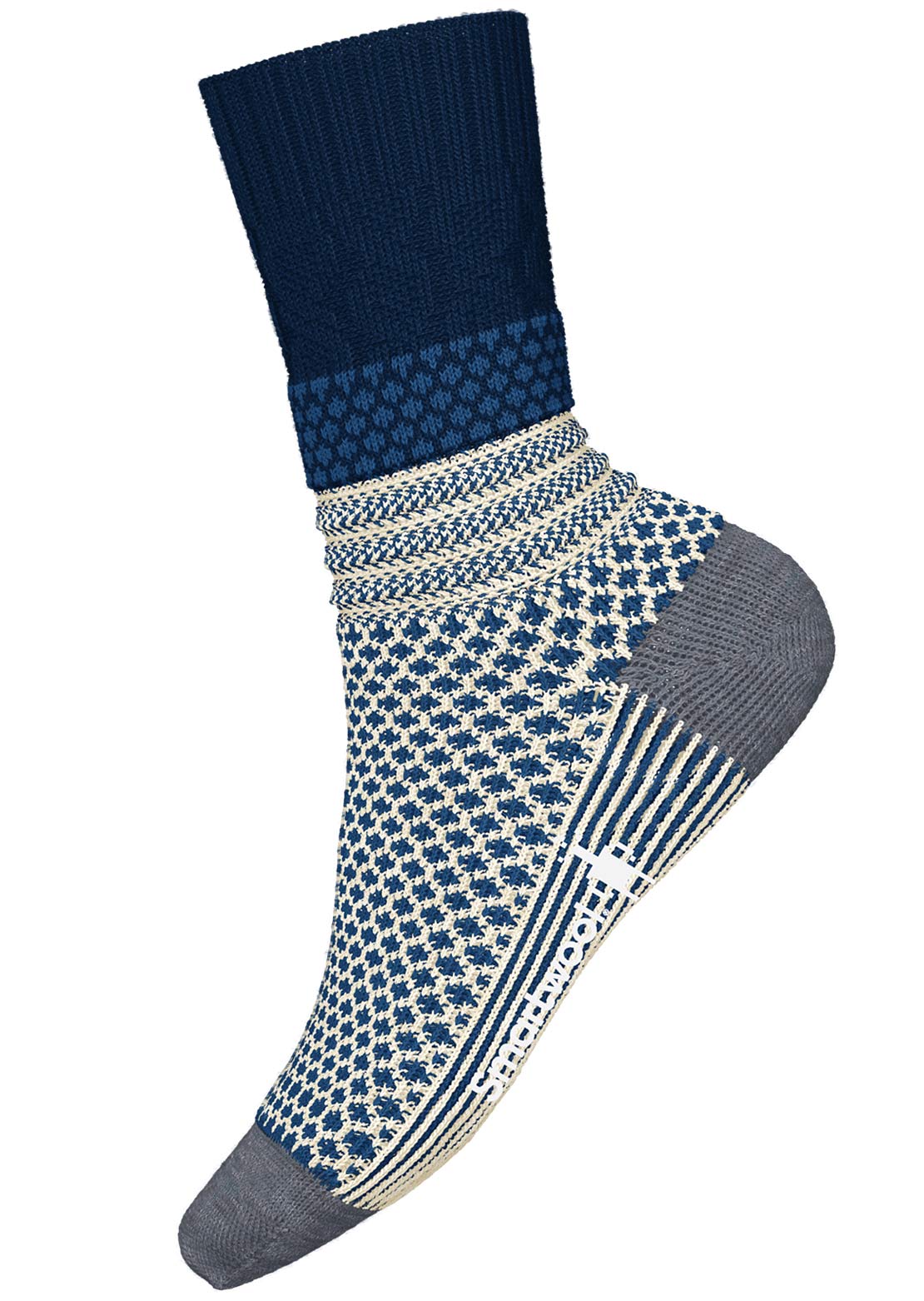 Smartwool Everyday Popcorn Cable Crew Socks Deep Navy