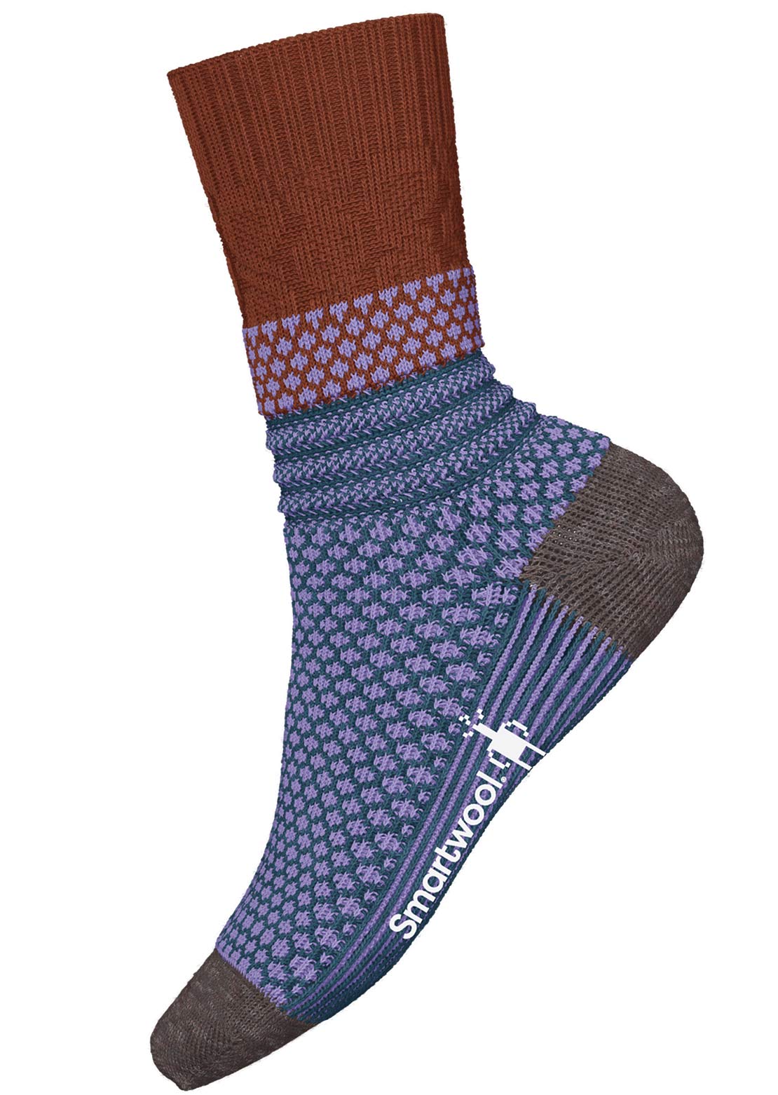 Smartwool Everyday Popcorn Cable Crew Socks Picante
