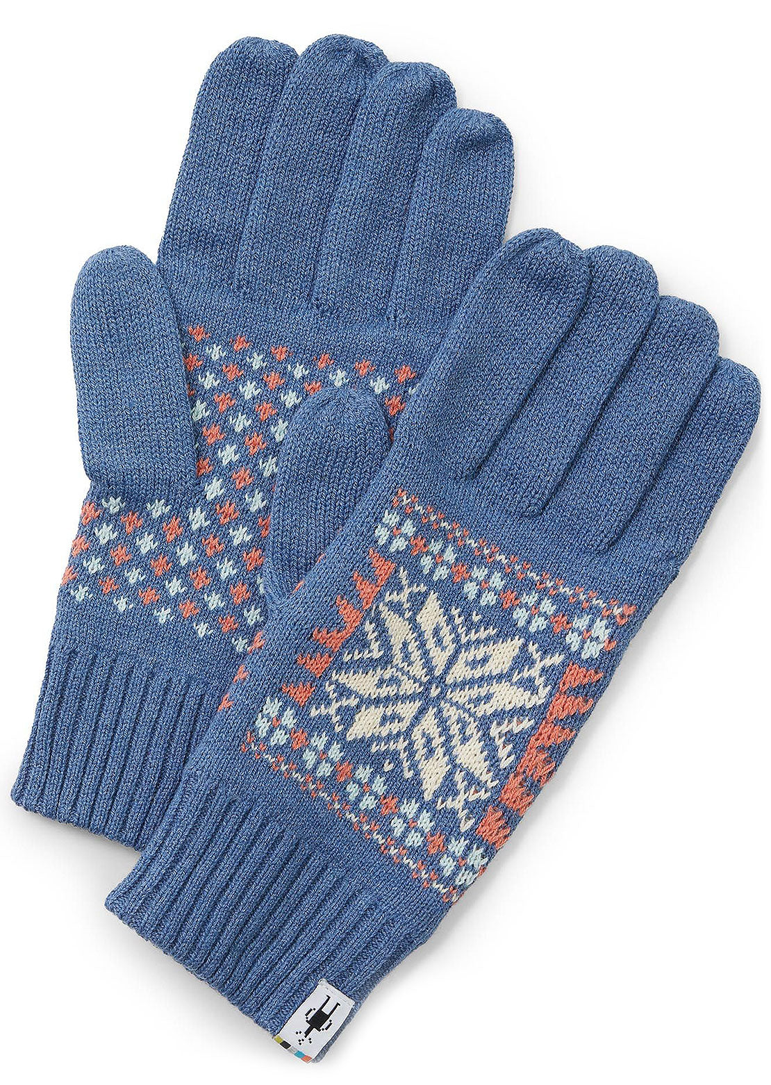 Smartwool Fairisle Snowflake Gloves Blue Horizon Heather
