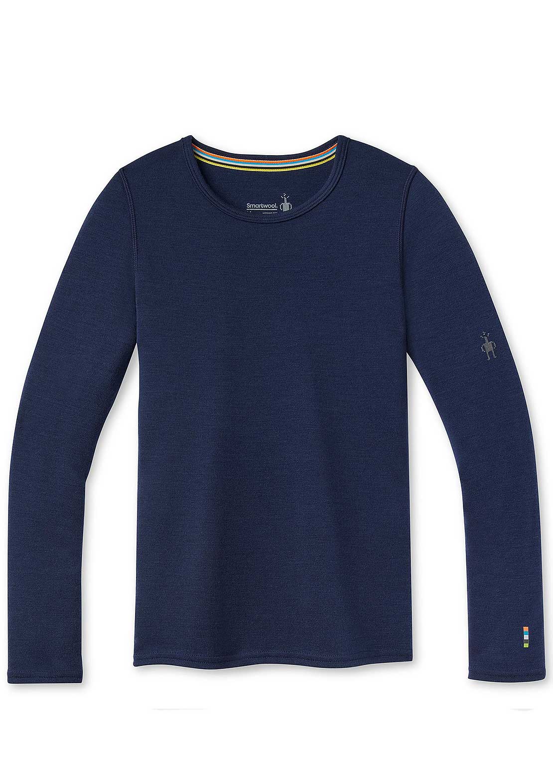Smartwool Junior Classic Thermal Merino Base Layer Crew Boxed Top Pomegranate Heather