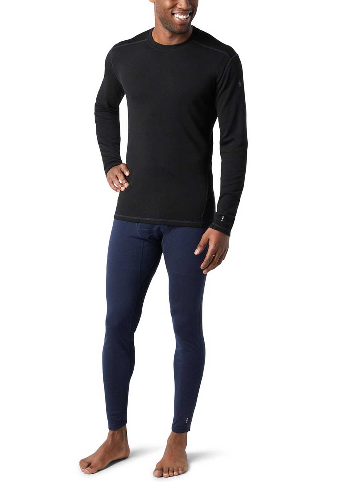 Smartwool Men&#39;s Classic Thermal Merino 250 Crew Base Layer Top Black