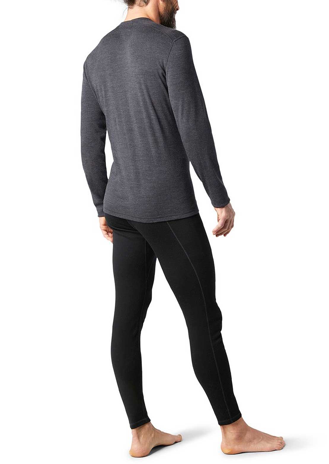 Smartwool Men&#39;s Classic Thermal Merino 250 Crew Base Layer Top Charcoal Heather