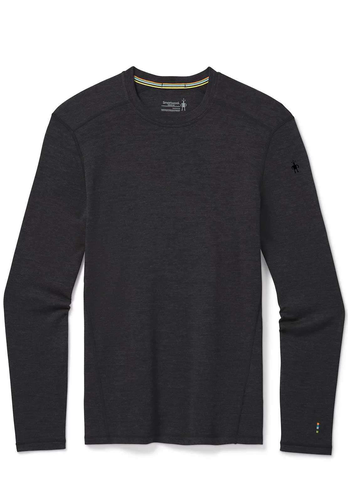 Smartwool Men&#39;s Classic Thermal Merino 250 Crew Base Layer Top Charcoal Heather