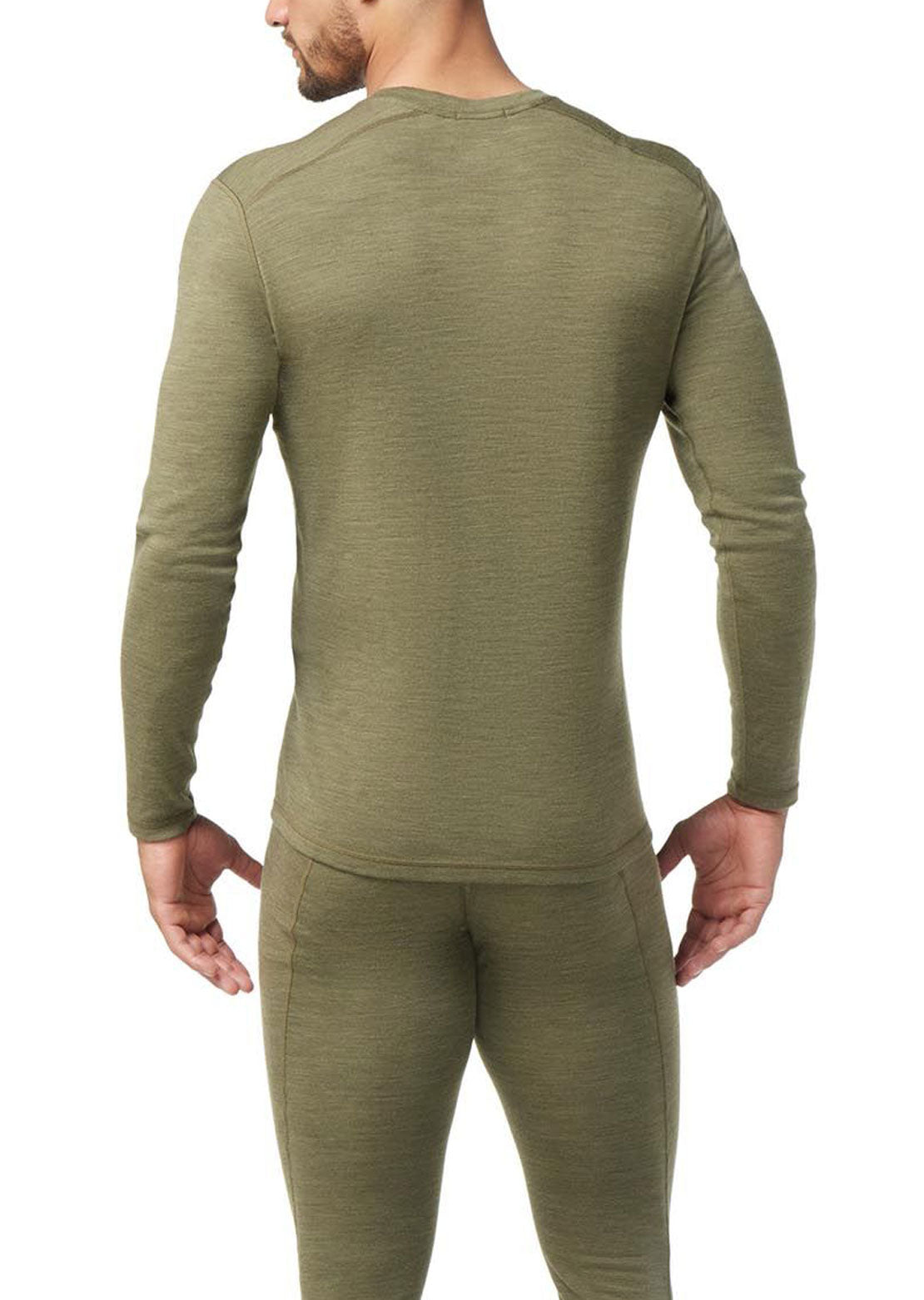 Smartwool Men&#39;s Classic Thermal Merino 250 Crew Base Layer Top Winter Moss Heather