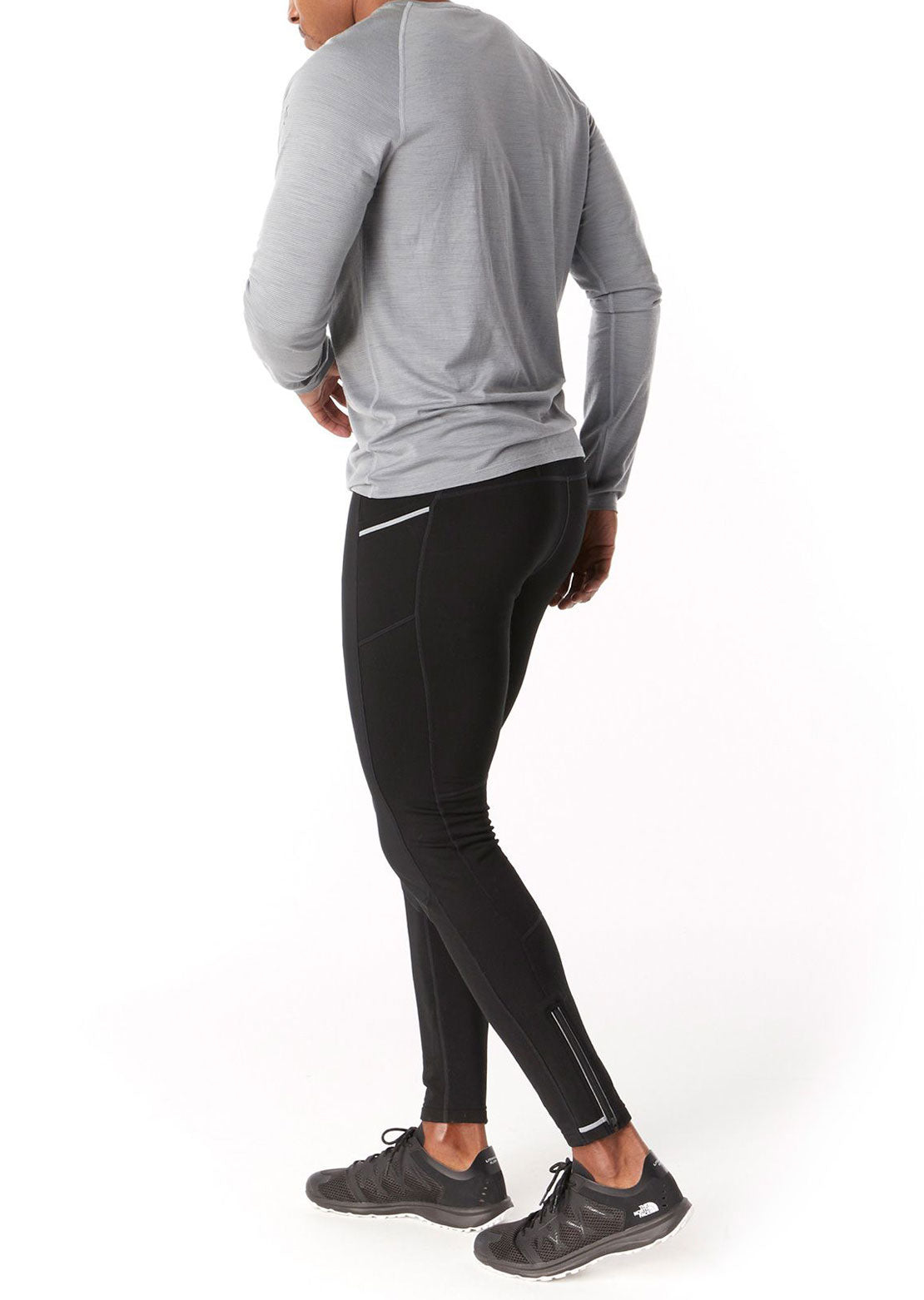 Smartwool Men&#39;s Merino Sport Fleece Wind Base Layer Tights Black