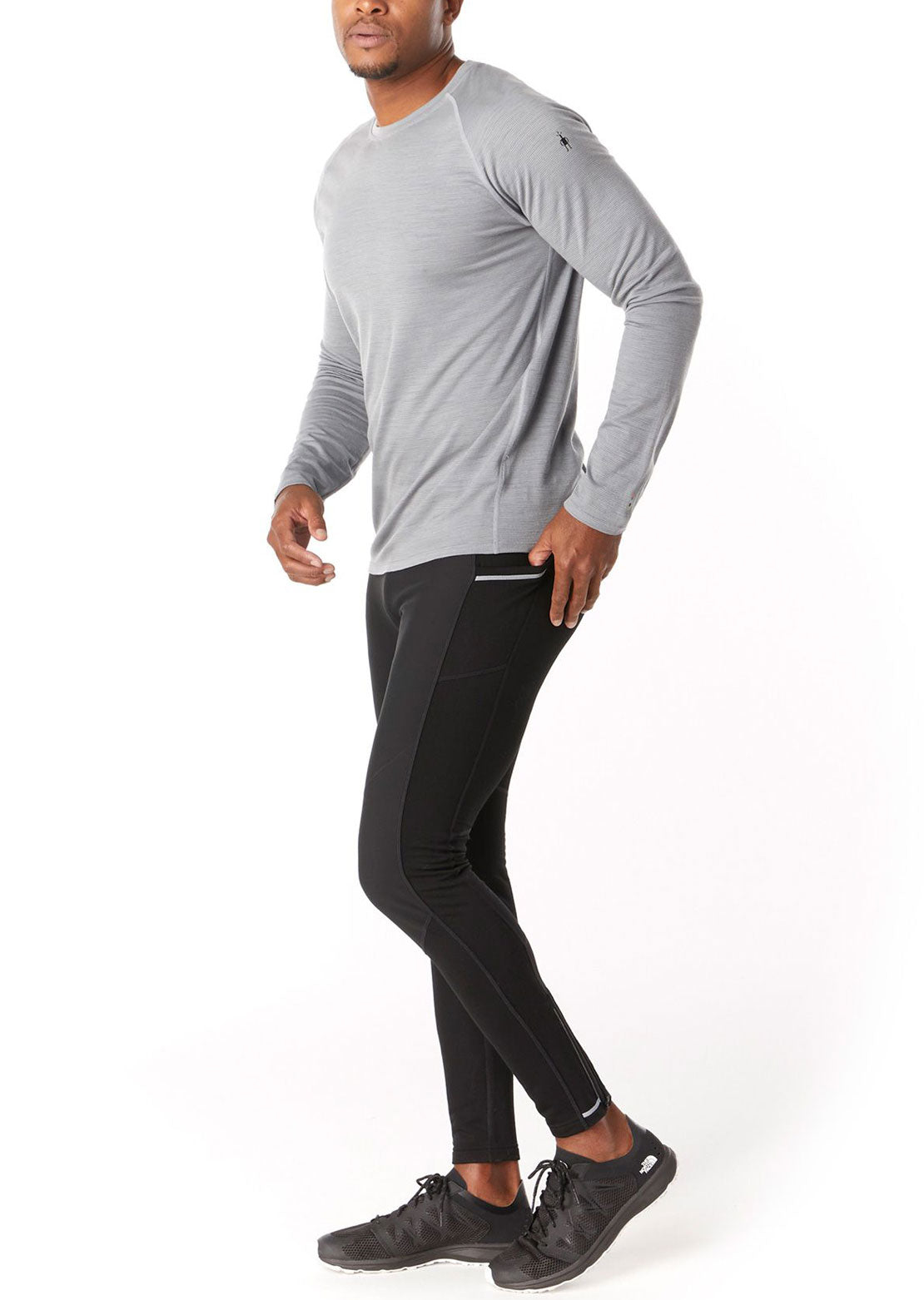 Smartwool Men&#39;s Merino Sport Fleece Wind Base Layer Tights Black