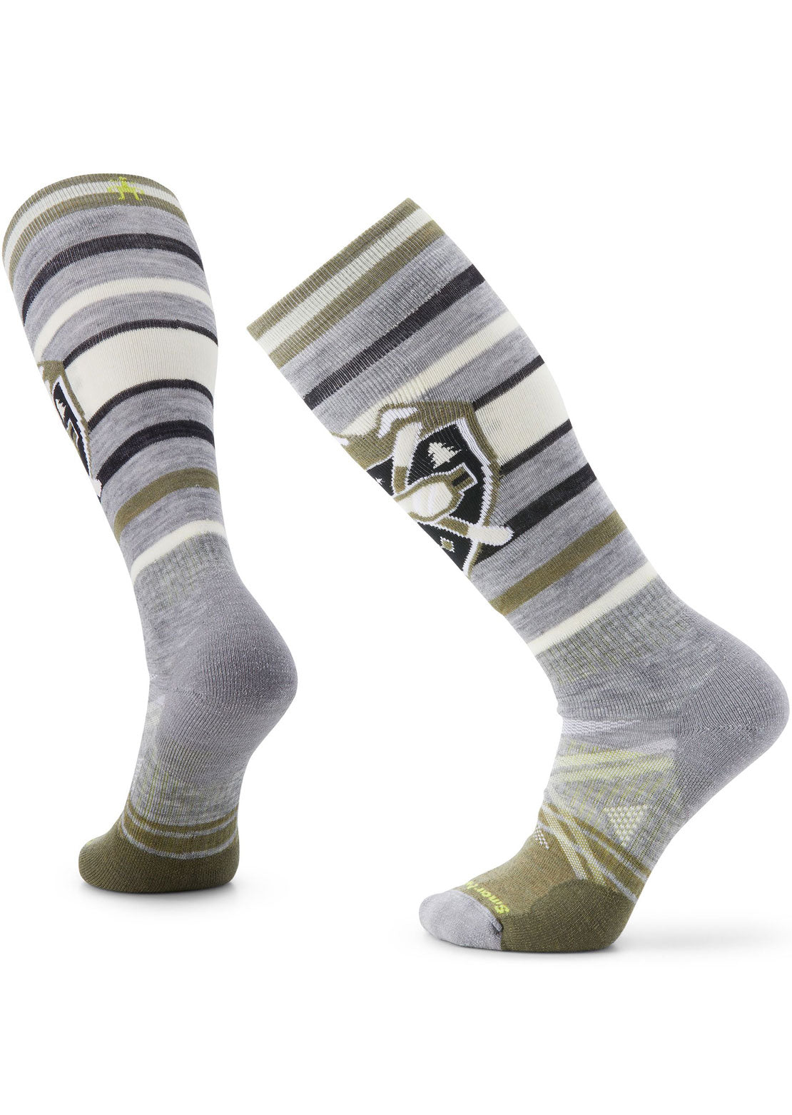 Smartwool Men&#39;s Ski Full Cushion Alpine Edge Socks Light Gray