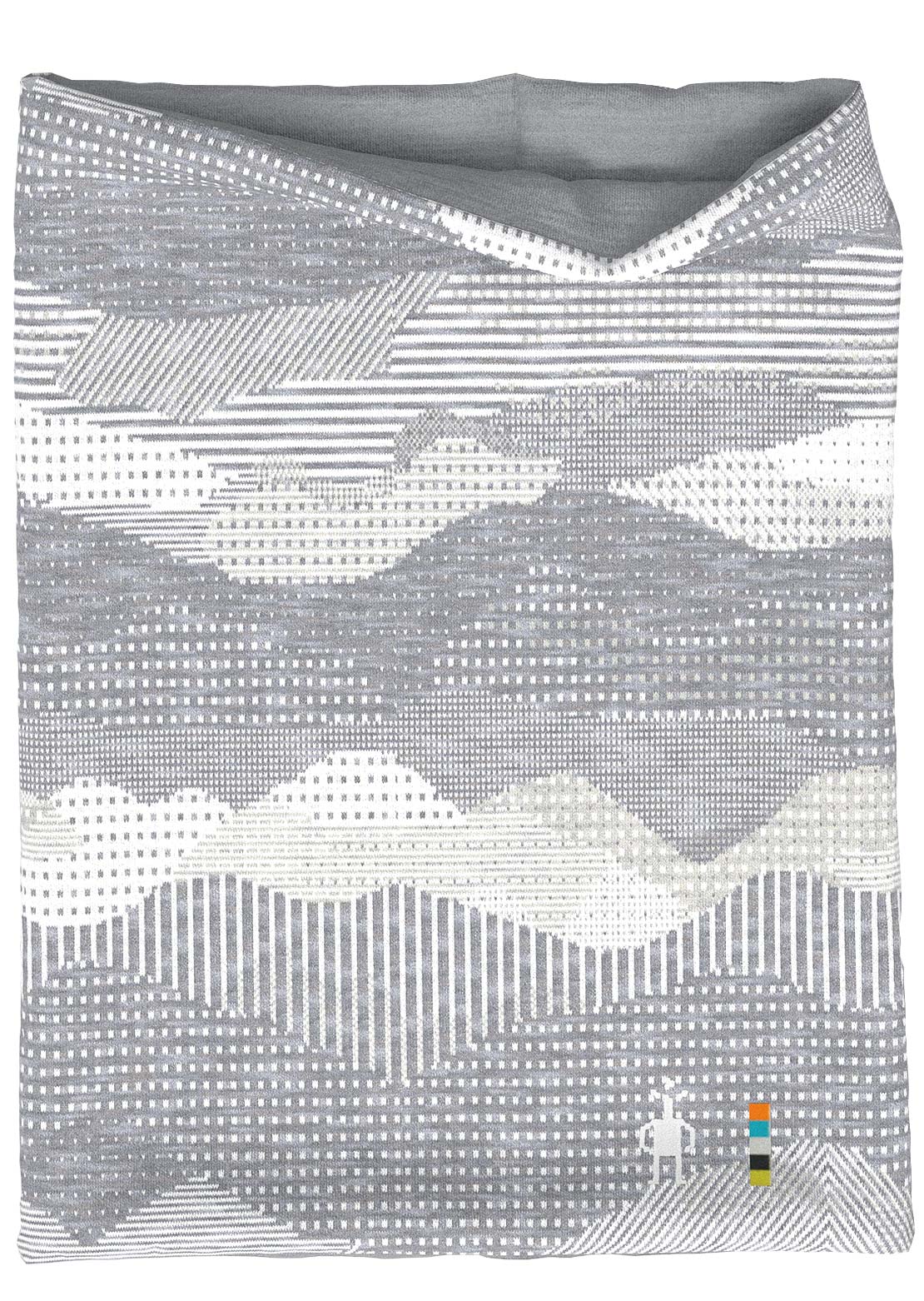 Smartwool Thermal Merino Reversible Neck Gaiter Light Grey Mountain Scape