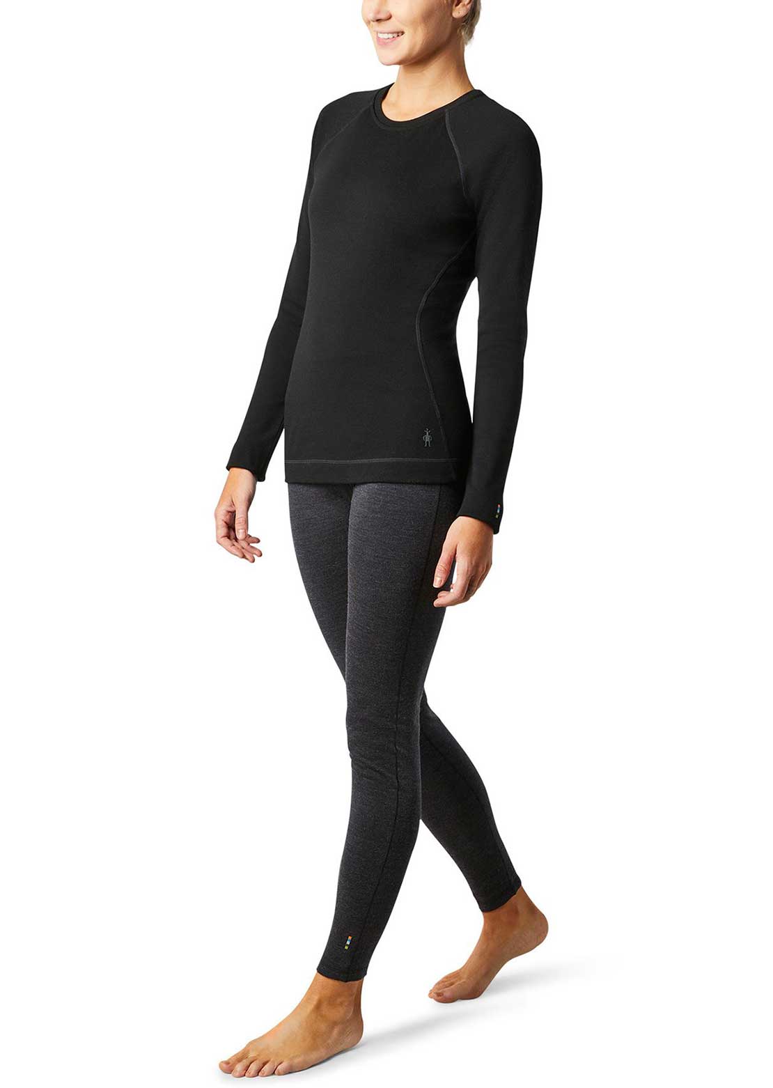 Smartwool Women's Classic Thermal Merino 250 Crew Base Layer Top Black