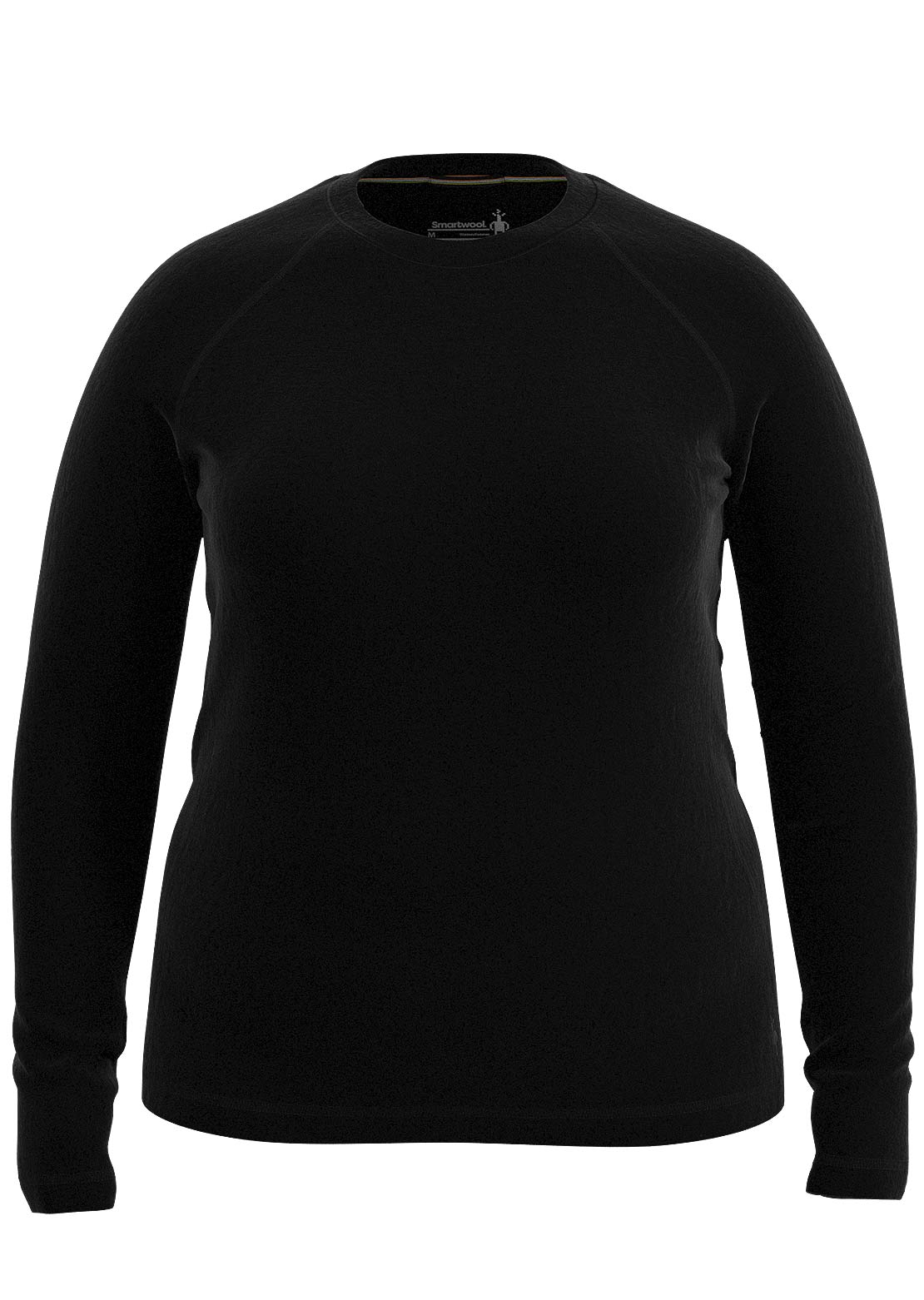 Smartwool Women's Classic Thermal Merino Base Layer Plus Boxed Crewneck Top Black