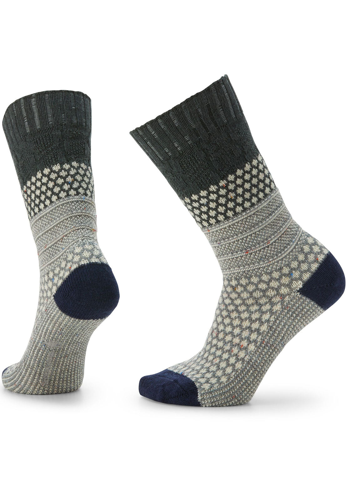 Smartwool Women&#39;s Everyday Popcorn Cable Crew Socks Dark Sage