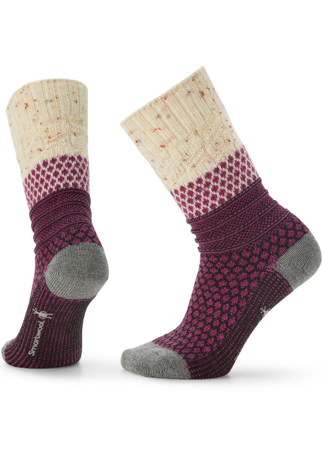 Smartwool Women&#39;s Everyday Popcorn Cable Crew Socks Multi Donegal