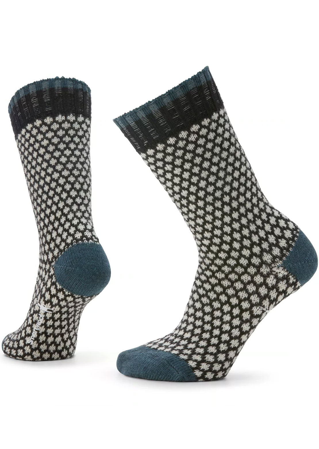 Smartwool Women's Everyday Popcorn Polka Dot Crew Socks Black