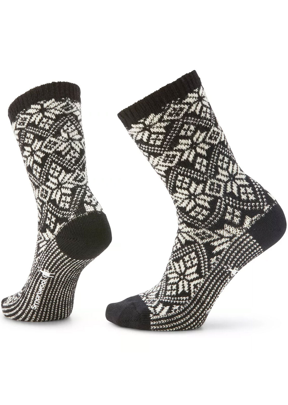 Smartwool Women&#39;s Everyday Traditional Snowflake Crew Socks Black