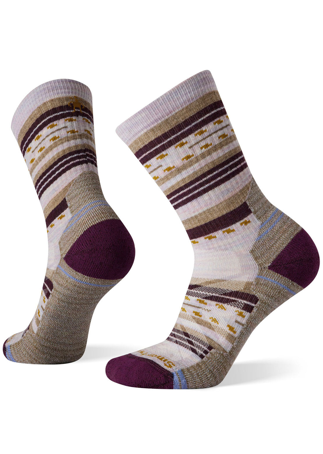 Smartwool Women's Performance Hike Light Cushion Margarita Crew Socks Purple Eclipse
