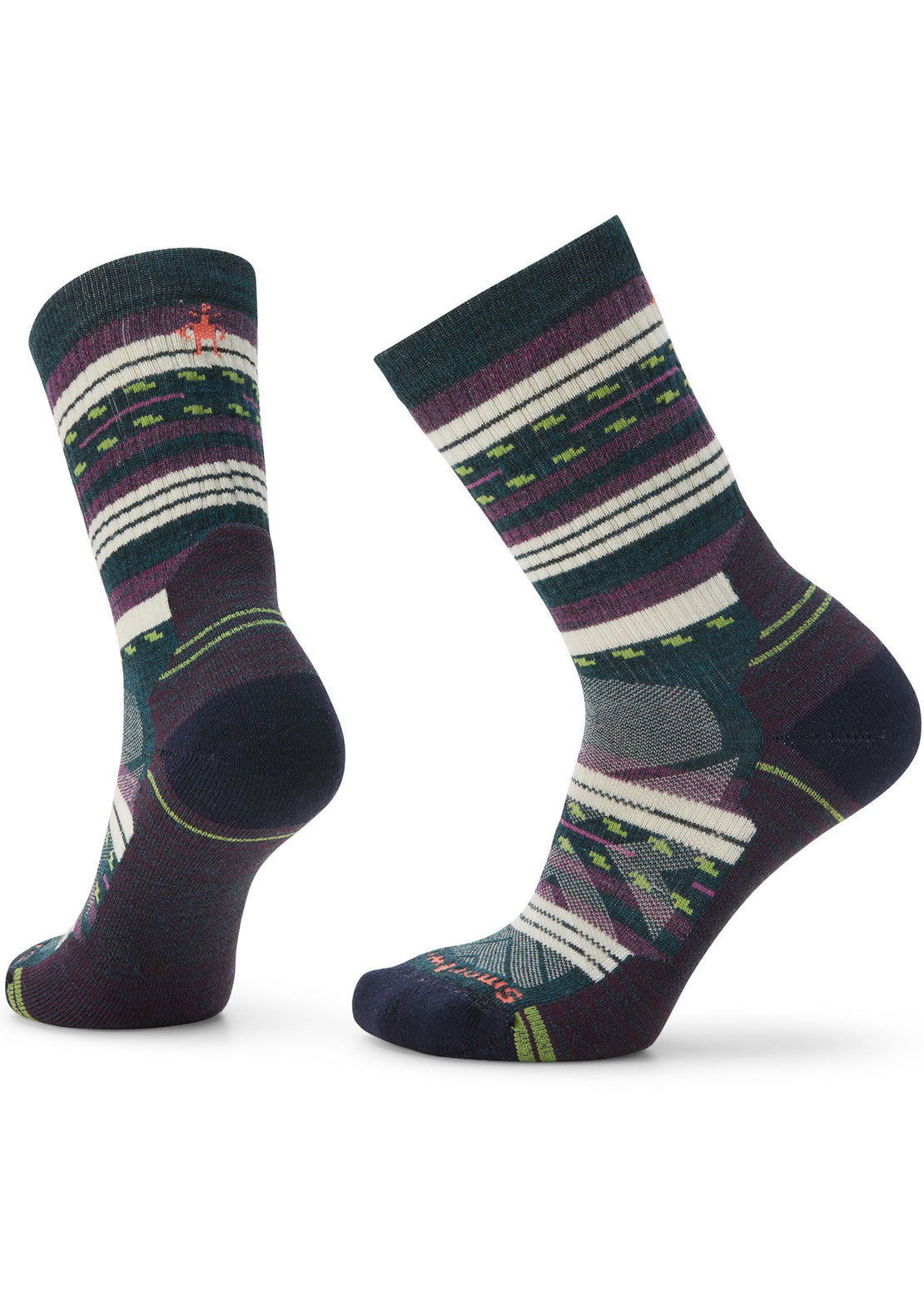 Smartwool Women's Performance Hike Light Cushion Margarita Crew Socks Purple Eclipse