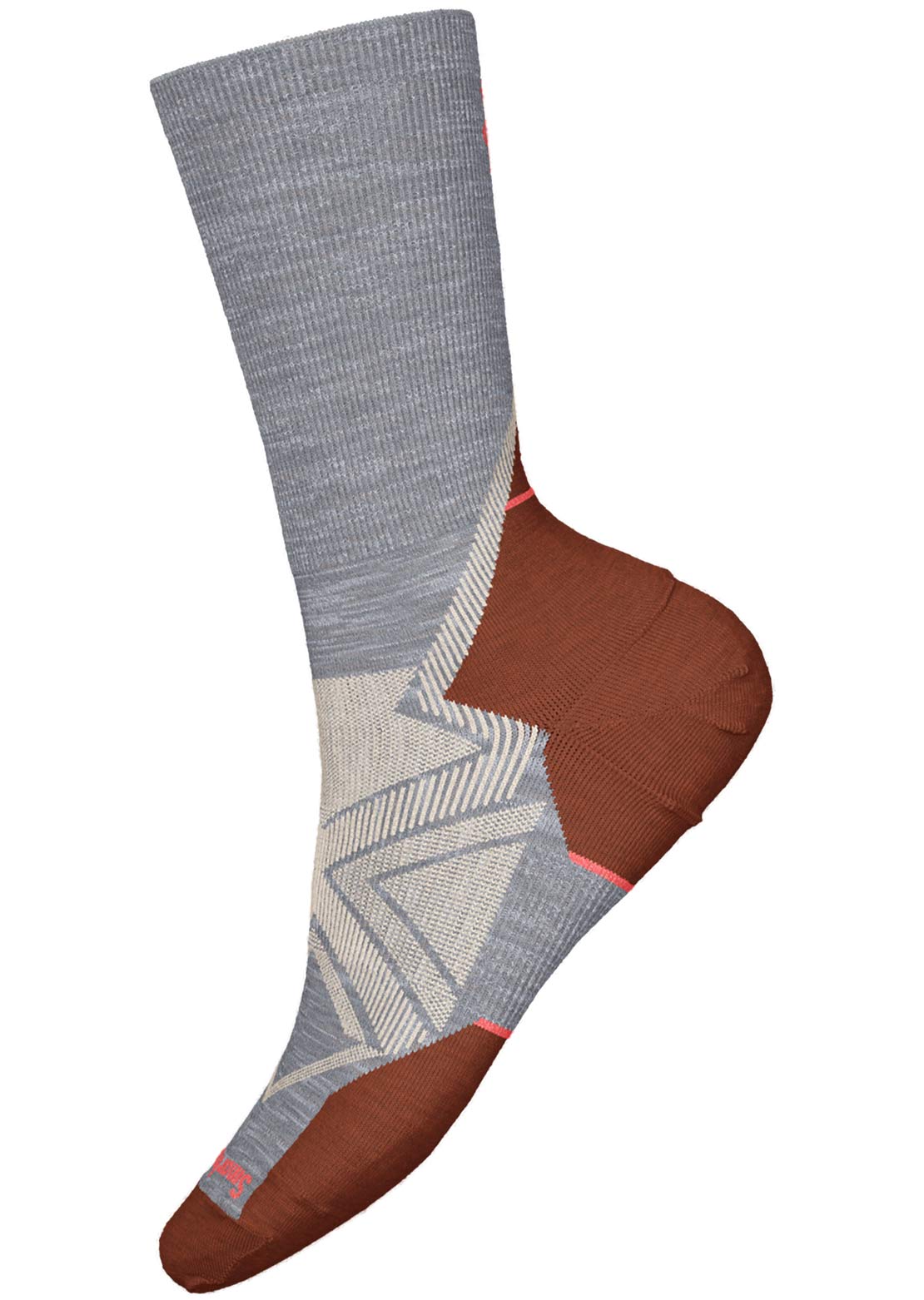 Smartwool Women's Run Cold Weather Targeted Cushion Crew Socks Light Gray