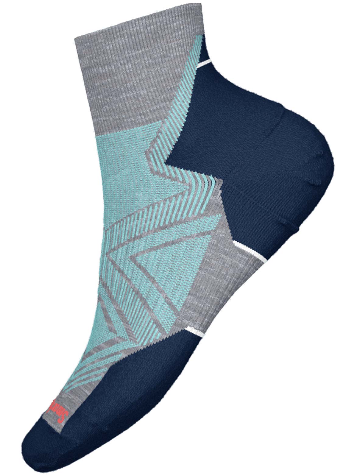 Smartwool Women&#39;s Run Targeted Cushion Ankle Socks Light Gray