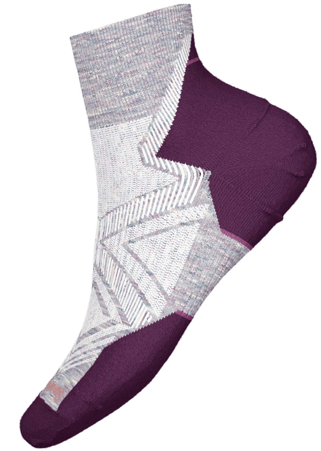 Smartwool Women&#39;s Run Targeted Cushion Ankle Socks Purple Eclipse