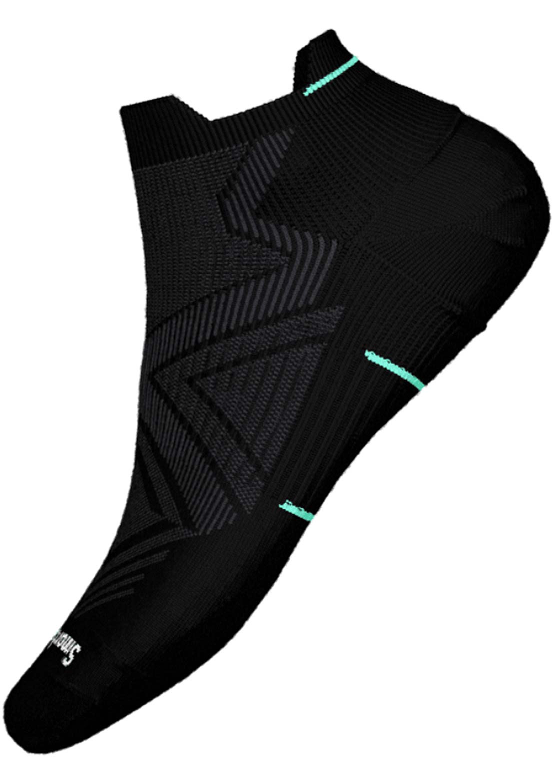 Smartwool Women's Run Zero Cushion Low Ankle Socks Black