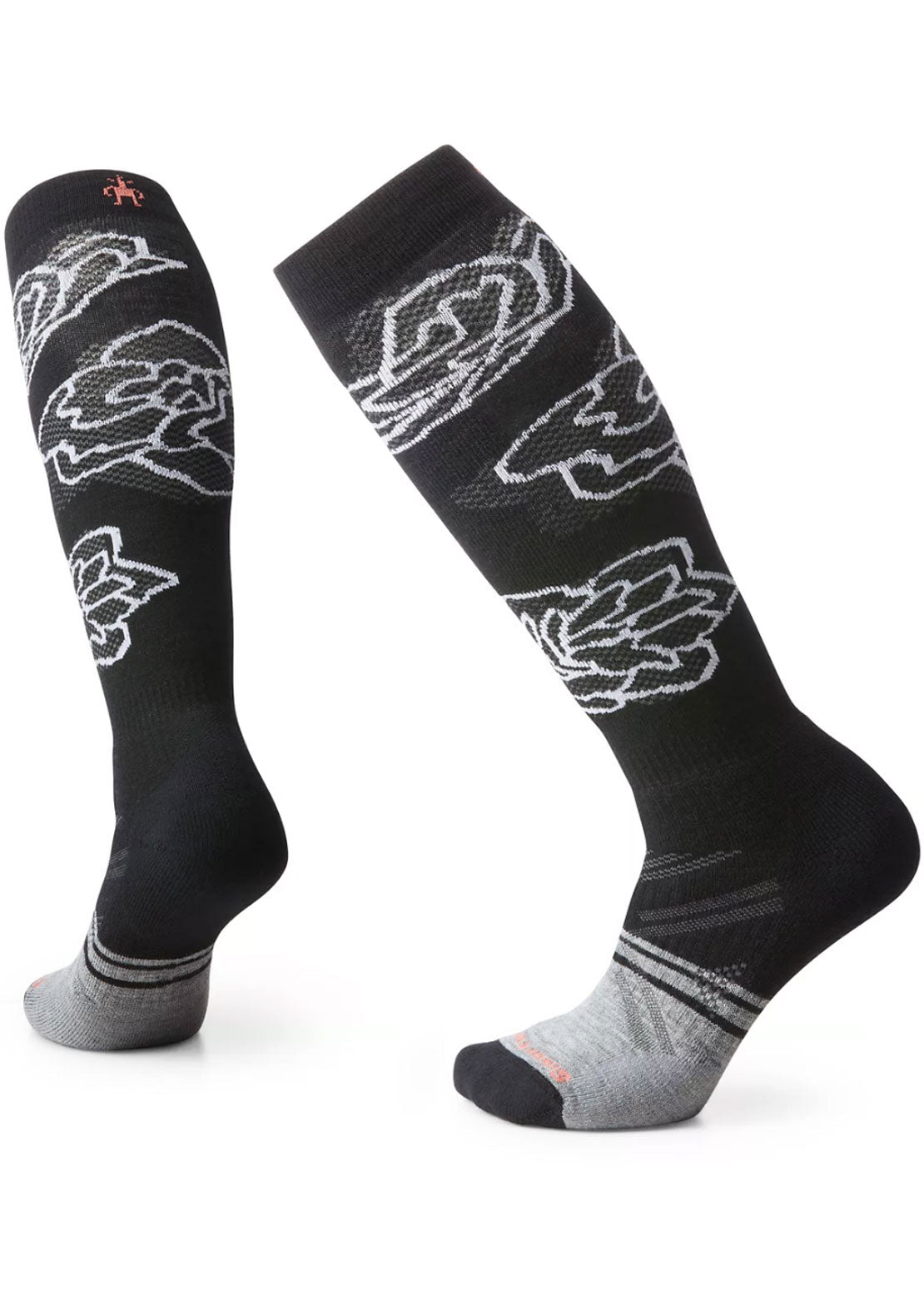 Smartwool Women&#39;s Ski Full Cushion Pattern OTC Socks Black