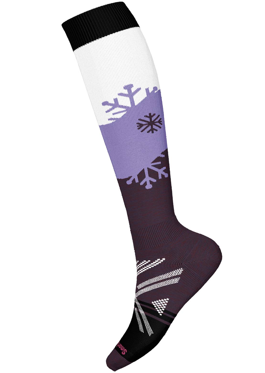 Smartwool Women's Ski Full Cushion Snowpocalypse Pattern OTC Socks Purple Iris