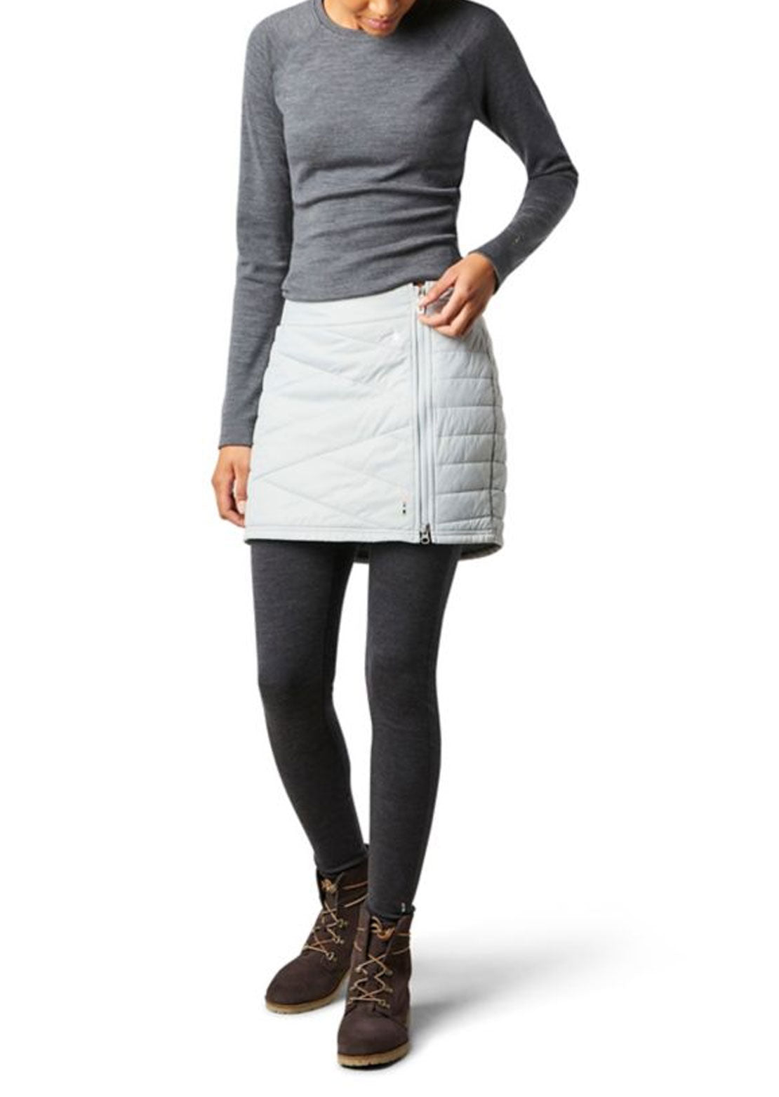 Smartwool Women&#39;s Smartloft Zip Skirt Storm Gray