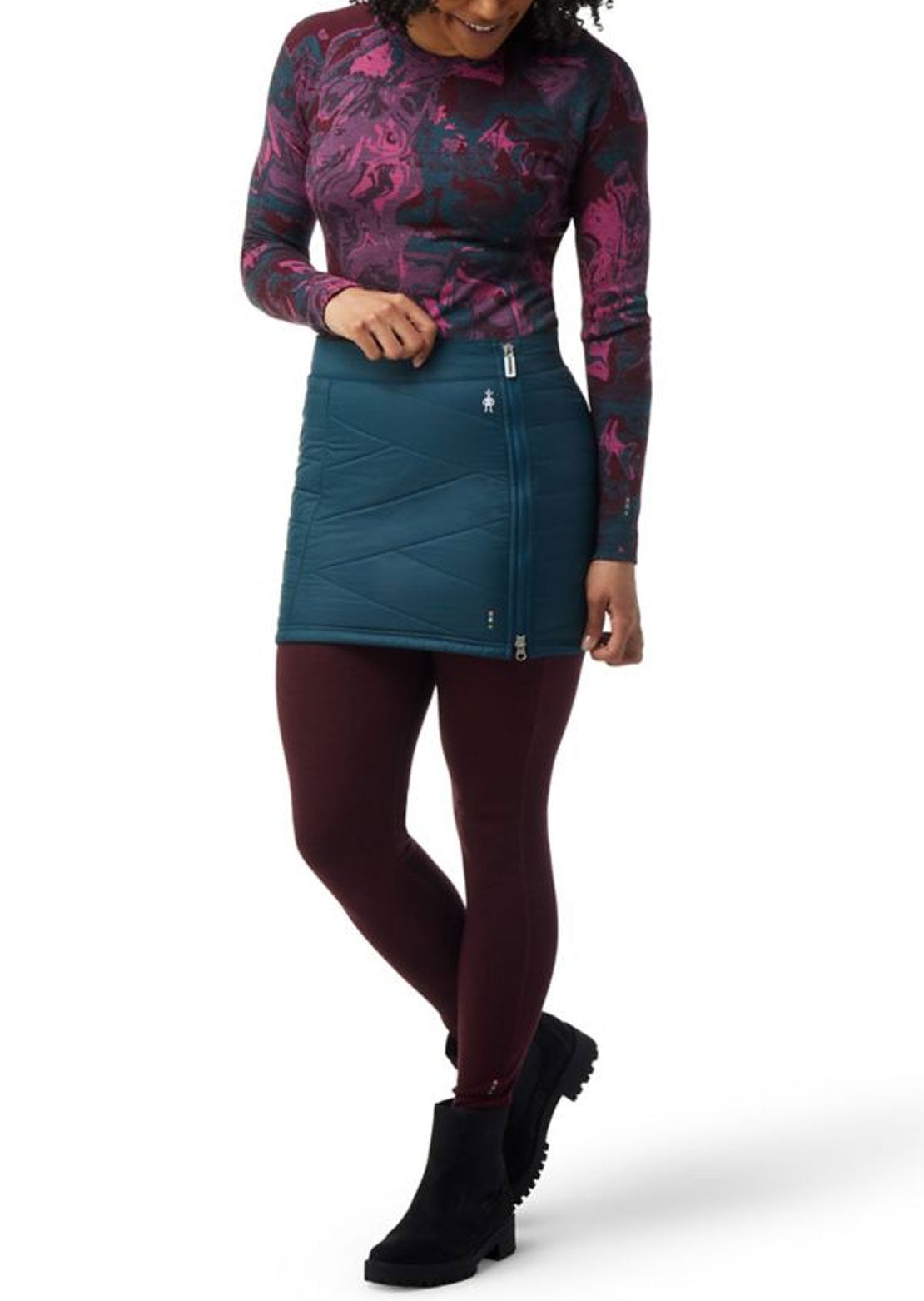 Smartwool Women&#39;s Smartloft Zip Skirt Twilight Blue