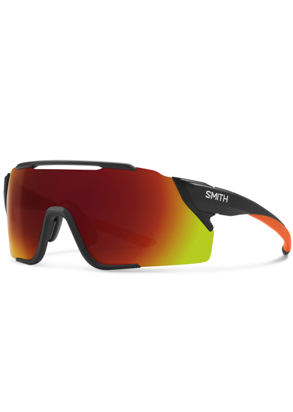 Smith Attack Mag MTB Bike Sunglasses Matte Black Cinder/Chromapop Red Mirror