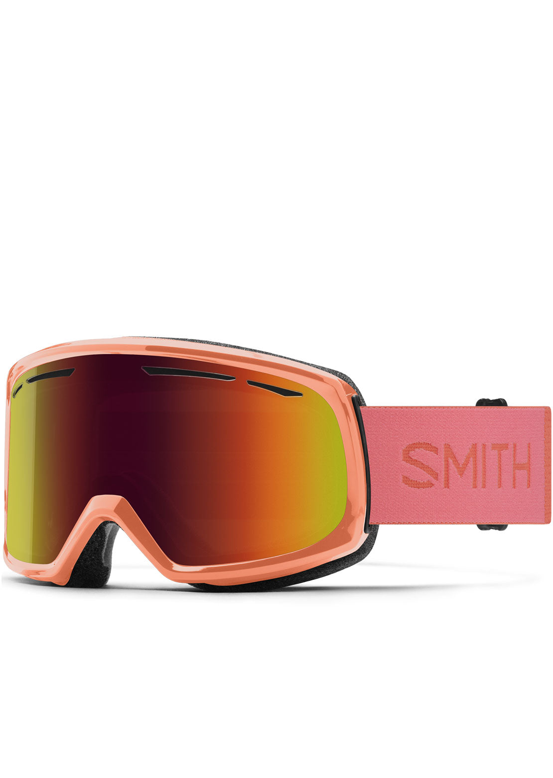 Smith Drift Goggles Coral/Red Sol-X Mirror