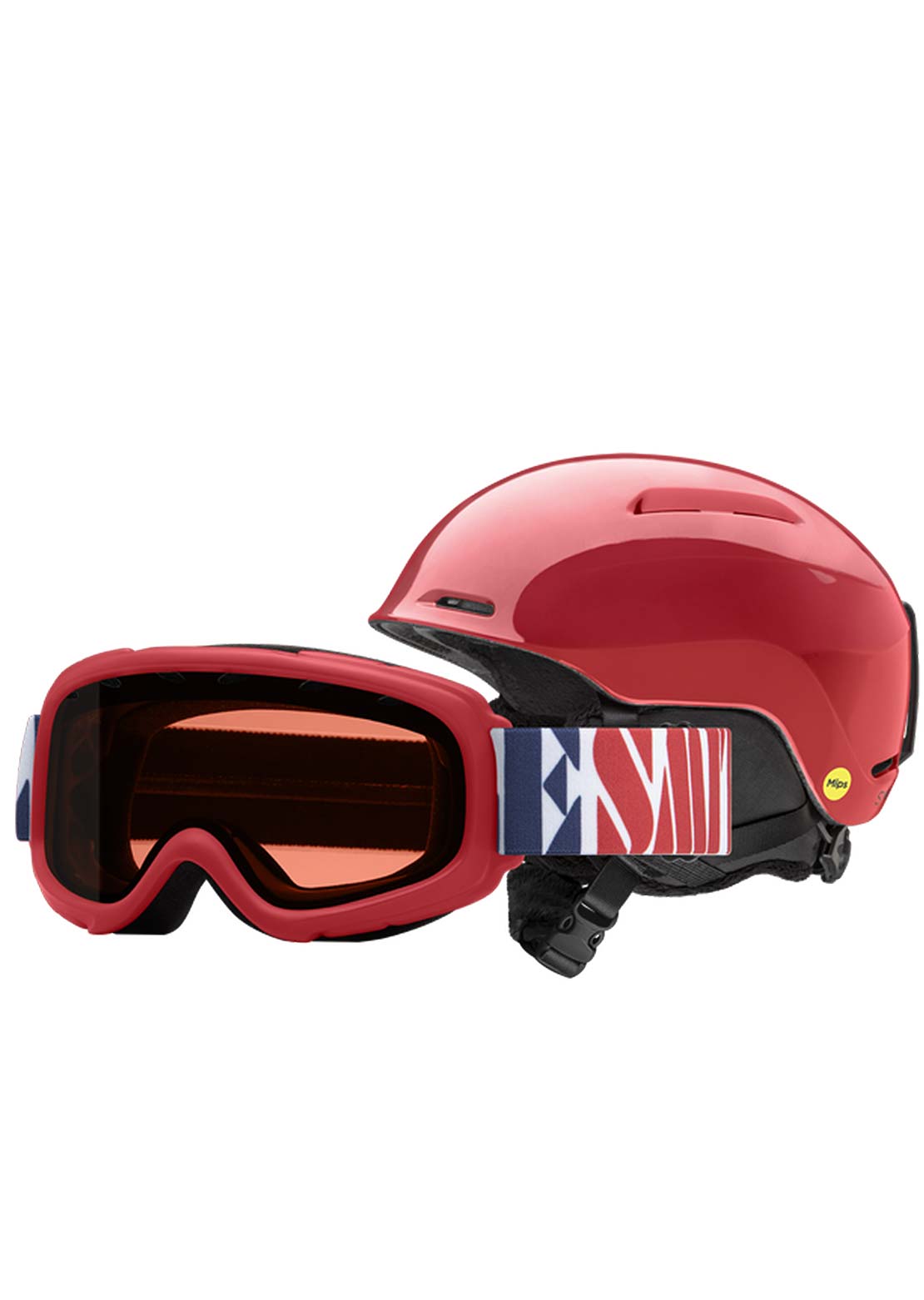 Smith Junior Glide Jr. MIPS Gambler Combo Winter Helmet Lava